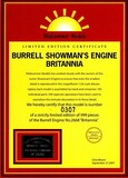 Britannia Limited Edition Certificate 0307